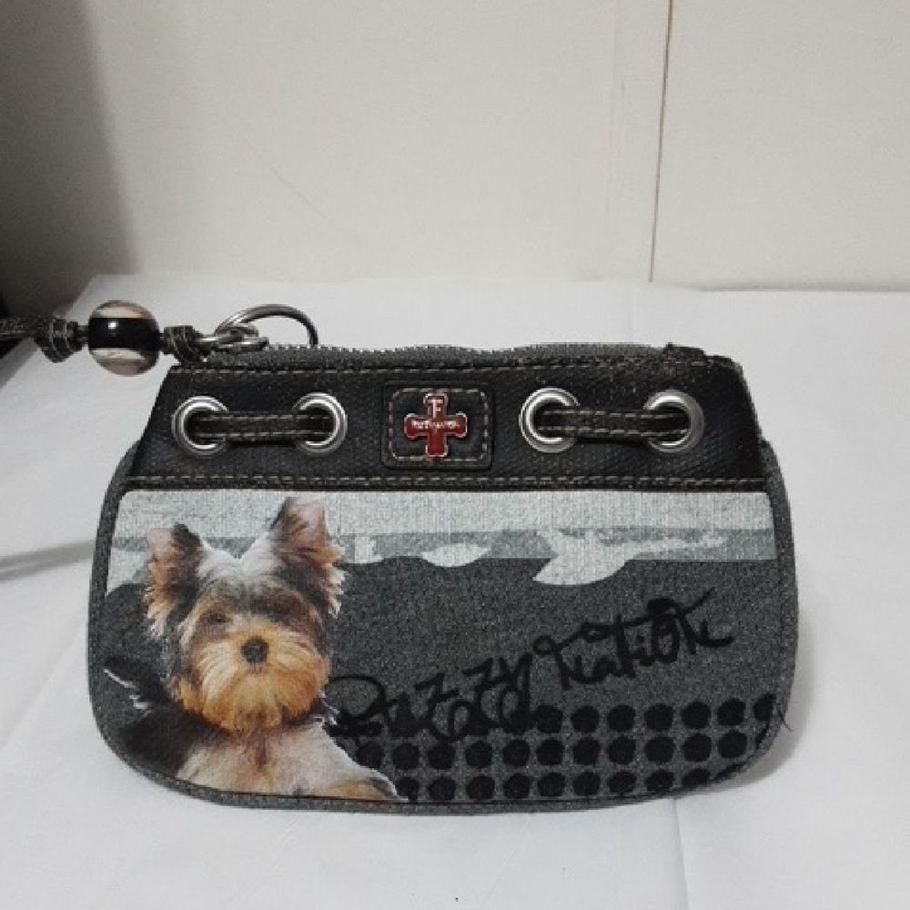 FUZZY NATION YORKSHIRE TERRIER Print  Wristlet